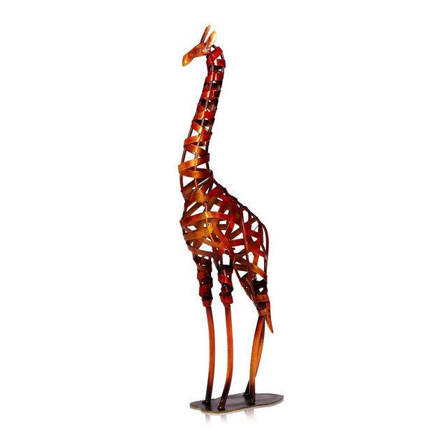 Metallo Scultura in Ferro Intrecciato Giraffe Arredamento per la Casa Articoli Artigiato