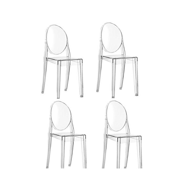 Offerta 4 sedie Victoria Ghost trasparenti