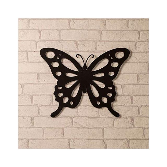 Quadro Decorazione Da Parete In Metallo Animals Butterfly Nero Arte Casa Decoro Per Soggiorno Ufficio Muro