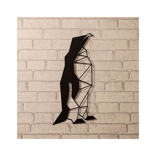 Quadro Decorazione Da Parete In Metallo Animals Pinguino Nero Arte Casa Decoro Per Soggiorno Ufficio Muro
